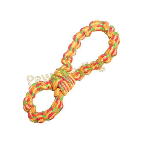 Good boy neon threads Bungee Fig 8 dog toy