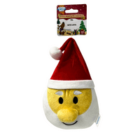 Good Boy  Santa Head Soft Plush Dog Toy Christmas Xmas Gift Pup '24