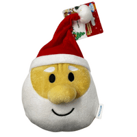 Good Boy  Santa Head Soft Plush Dog Toy Christmas Xmas Gift Pup '24