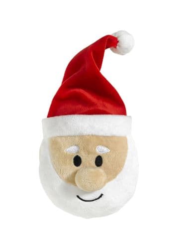 Good Boy Santa Head Soft Plush Dog Toy Christmas Xmas Gift Pup '24