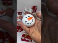 Good Boy Snowman Faceballs TPR Dog Ball Christmas Xmas Gift Pup Dog Walk '24