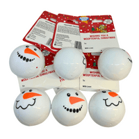Good Boy Snowman Faceballs TPR Dog Ball Christmas Xmas Gift Pup Dog Walk '24