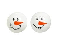 Good Boy Snowman Faceballs TPR Dog Ball Christmas Xmas Gift Pup Dog Walk '24
