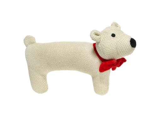 Good Boy Woolie Polar Bear Knitted Design Christmas Dog Toy Gift Xmas Soft Plush '24