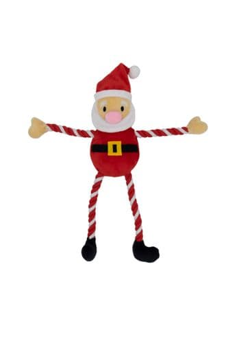 GoodBoy Christmas Hug Tug Santa Rope arms and legs 40cm 10749