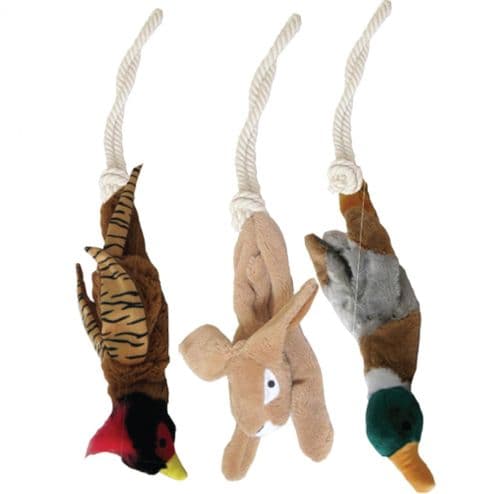 GoodBoy Hanging Game Raggy Road Kill Rope Dog Toy 08292 Duck Rabbit Pheasant