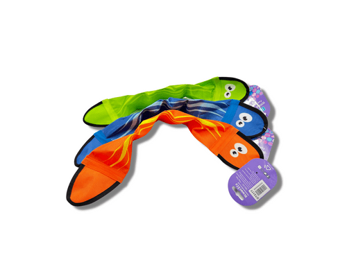 Hemmo and Co 2 Squeaker Snake Bright Fun Dog Toy - 50cm