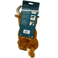 Highland Cow XL Plush Dog Toy Super Soft Squeaker 40cm Large Cute Hem and Boo