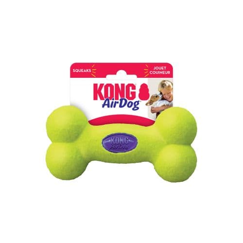 KONG Airdog Squeaker BONE Tennis Dog Toy - 3 sizes
