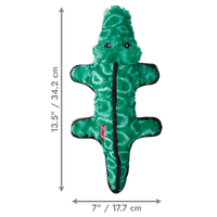 KONG Ballistic Alligator Md/Lg Plush Dog Toy - LAG16E