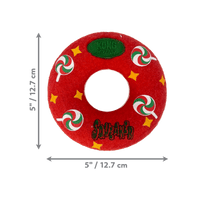 KONG Christmas '23 Airdog Squeaker Donut Medium , Tennis
