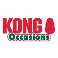 KONG Christmas '23 Holiday Occasions Balls 4-Pack Gift Dog Balls Variety Squeaky MED