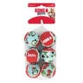 KONG Christmas '23 Holiday SqueakAir Tennis Balls 6 pack Md or Sm Squeaky Non Abrasive