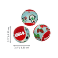 KONG Christmas '23 Holiday SqueakAir Tennis Balls 6 pack Md or Sm Squeaky Non Abrasive