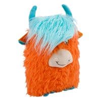 KONG Comfort Jumbo Highland Cow Assorted XL Plush Dog Toy With 3 Squeaker