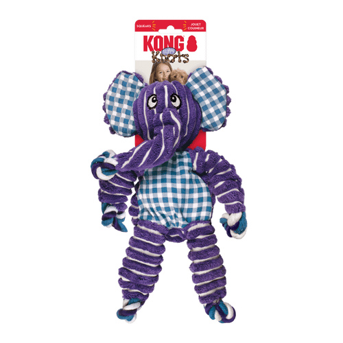 KONG Floppy Knots Elephant Md/Lg Knot Internal Dog Toy - NKF11E