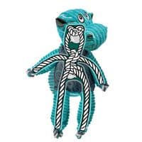 KONG Floppy Knots Hippo Jumbo XL Dog Toy – Oversized Plush Hippo with Rope Skeleton & Squeakers