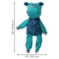 KONG Floppy Knots Hippo Jumbo XL Dog Toy – Oversized Plush Hippo with Rope Skeleton & Squeakers