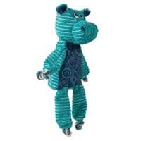 KONG Floppy Knots Hippo Jumbo XL Dog Toy – Oversized Plush Hippo with Rope Skeleton & Squeakers