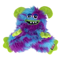 KONG Frizzle Reinforced Soft Dog Toy Play Shaggy Monster