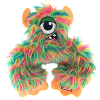 KONG Frizzle Reinforced Soft Dog Toy Play Shaggy Monster