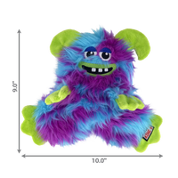 KONG Frizzle Reinforced Soft Dog Toy Play Shaggy Monster
