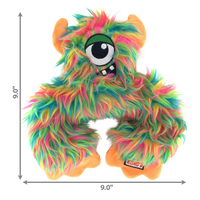 KONG Frizzle Reinforced Soft Dog Toy Play Shaggy Monster