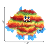 KONG Frizzle Reinforced Soft Dog Toy Play Shaggy Monster