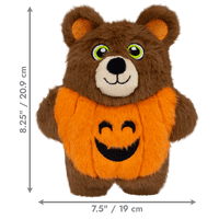 KONG Halloween Snuzzles 2026 Bat / Pumpkin Bear Soft Squeaker Dog Toy Plush