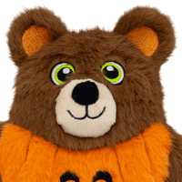 KONG Halloween Snuzzles 2026 Bat / Pumpkin Bear Soft Squeaker Dog Toy Plush