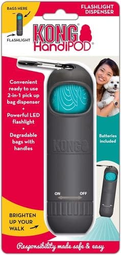 KONG HandiPOD Flashlight Standard Dog Poo Bag Dispenser