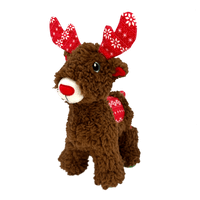 KONG Holiday '24 Sherps Reindeer Crackle Squeakle Dog Christmas Toy