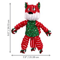 KONG Holiday Floppy Knots Fox Sm/Md Dog Christmas Toy '24