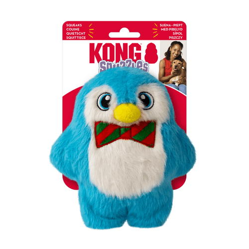 KONG Holiday Snuzzles Penguin Small Dog Toy – Festive Plush Penguin with Full-Body Squeaker ’25
