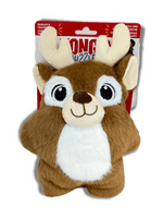 KONG Holiday Snuzzles Reindeer Sm or Med Easy Squeak '24