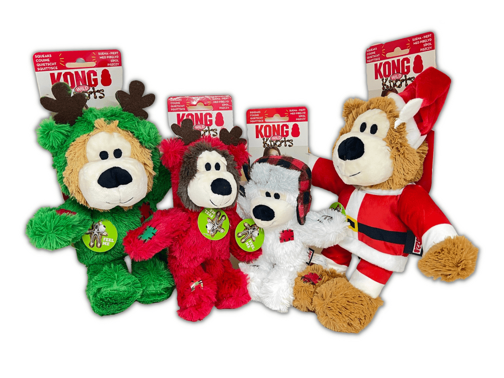 ぬいぐるみ HONG-KONG BEAR ROMANTIC CHERRY RED28 KONG Red Valentines Wild Knots Bear Dog Toy, Small | Petco