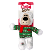 KONG Holiday Wild Knots Bear Festive Jumper Assorted Sm/Md - Md/Lrg Assorted designs '24