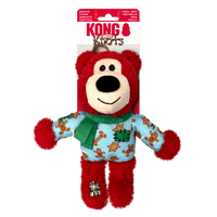 KONG Holiday Wild Knots Bear Festive Jumper Assorted Sm/Md - Md/Lrg Assorted designs '24