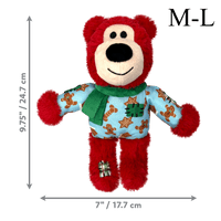 KONG Holiday Wild Knots Bear Festive Jumper Assorted Sm/Md - Md/Lrg Assorted designs '24