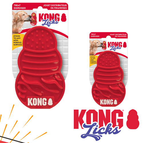 KONG Licks Lick Mat Enriching Treat Licking Licki Paste Stimulating - Small / Large