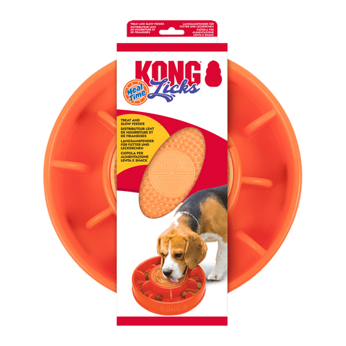 KONG Licks Mealtime Lg EU Dog Slow Food Bowl Eat - PLMT1E