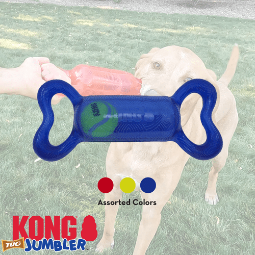 KONG NEW Jumbler Tug 2 Sizes Dog Toy Tug Strong Squeaky