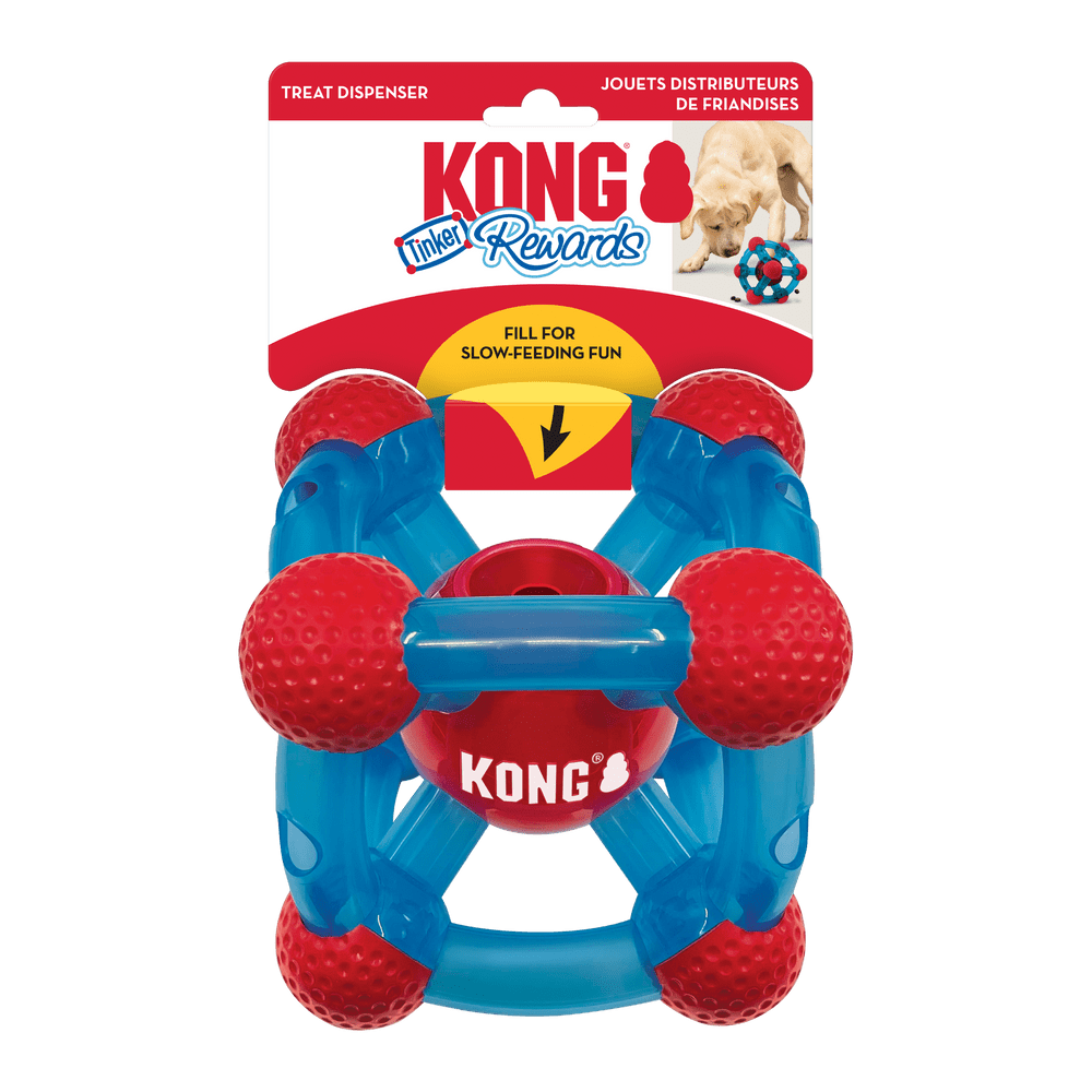 KONG Rewards Tinker Food Reward Treat Dispensing Interactive Dog Toy