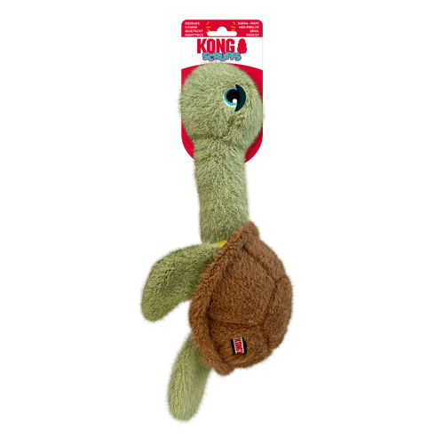 KONG Scruffs Turtle Md/Lg Soft Plush Dog Toy - SCF12E