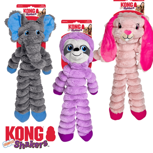 KONG Shakers™ Crumples Sloth Bunny Elephant XL Dog Toy 20 inches!
