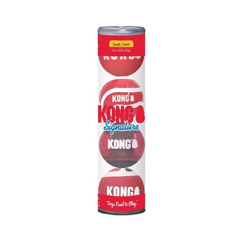 KONG Signature Balls 4-pk Assorted Small Dog Balls