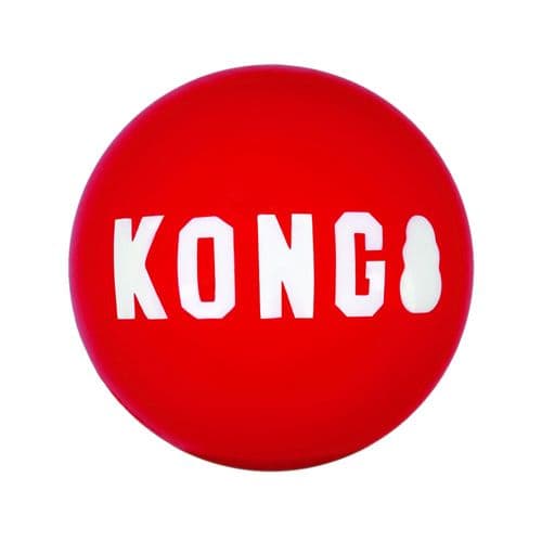 KONG Signature Balls MEDIUM 1 Ball - Great Durable Long Lasting - Multi Discount