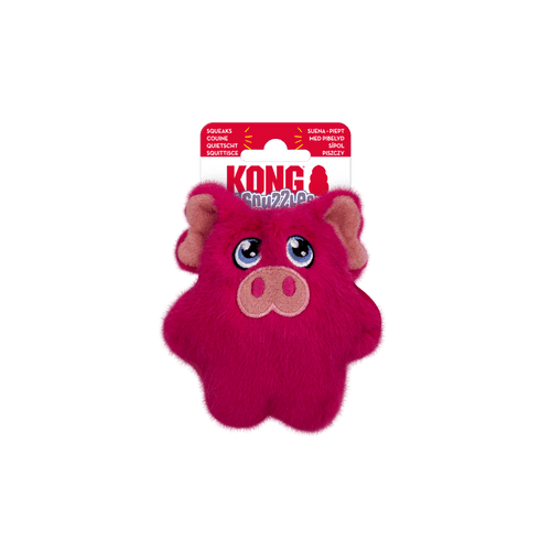 KONG Snuzzles Mini Pig XS PLush Small Dog Toy Squeak - SNZM52E
