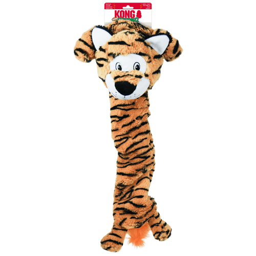 KONG Stretchezz TIGER XL Orange Plush Stretch Dog Toy