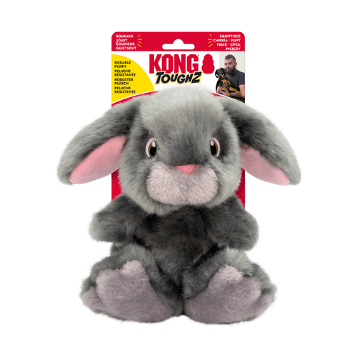 KONG Toughz Plush Bunny Dog Toy Durable Medium 19cm